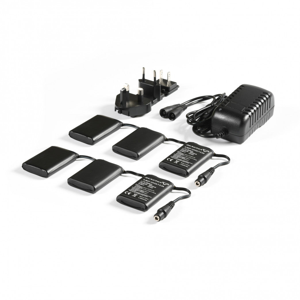 MACNA BATTERIA + CARICATORE GUANTI/CALZE 12V 3000 MAH